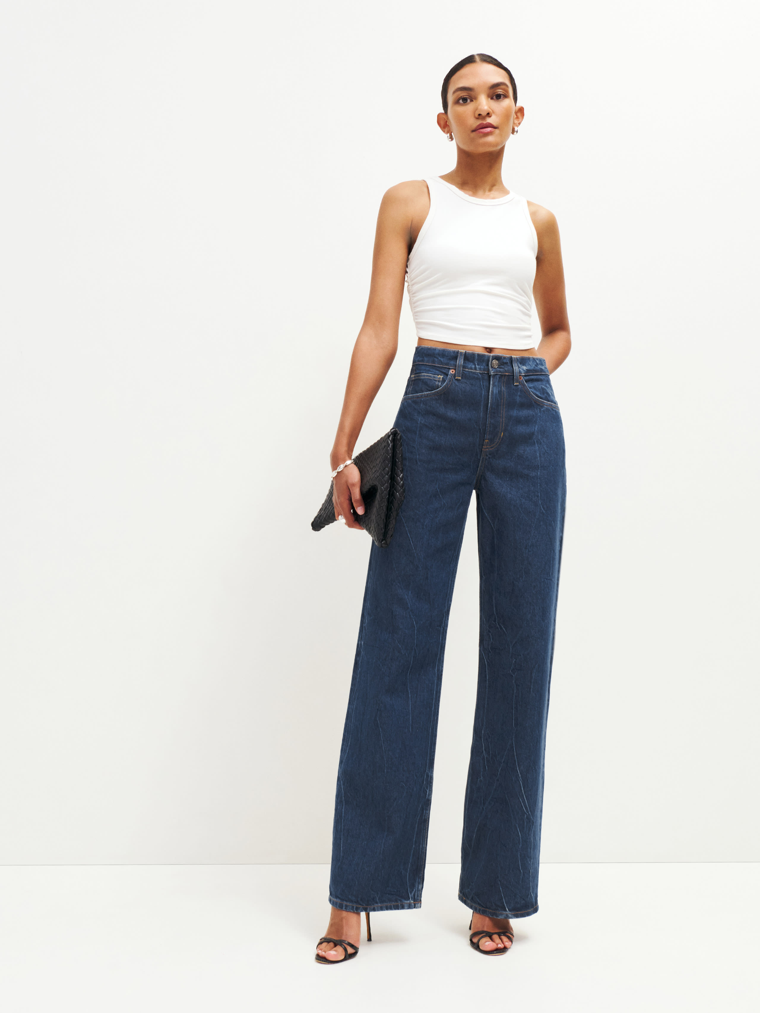 Val 90s Mid Rise Wide Leg Jeans | Reformation (Global)