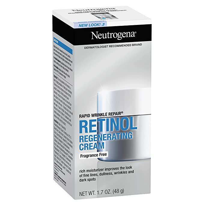Neutrogena Rapid Wrinkle Repair Retinol Face Moisturizer, Fragrance Free, Daily Anti-Aging Face C... | Amazon (US)