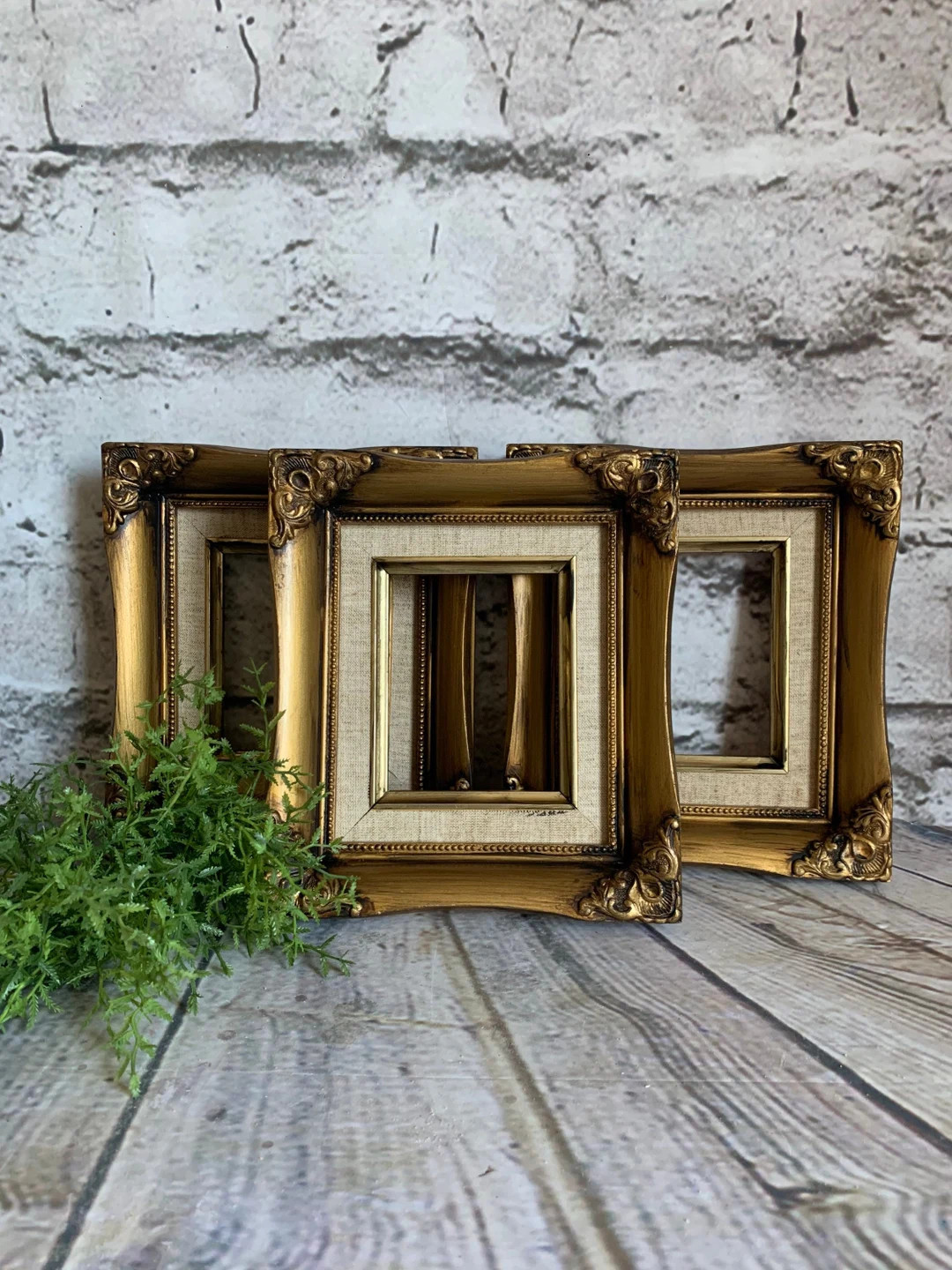 Gold frames, Ornate frames, Vintage upcycle, Set of 3, 4x6, Dark academia, Gothic frames, Vintage... | Etsy (US)