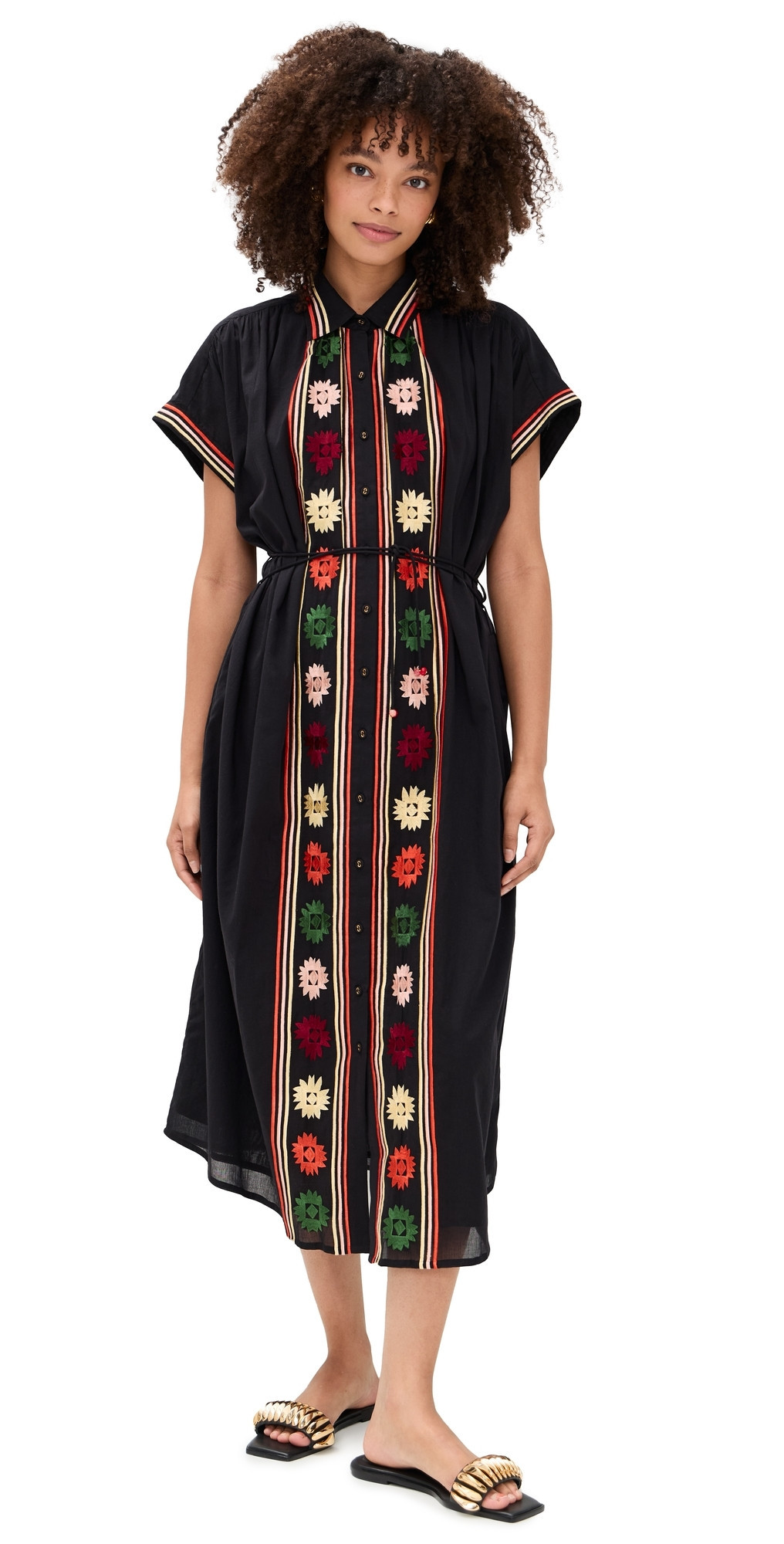 Carolina K Valerie Caftan Black XXS/XS | Shopbop
