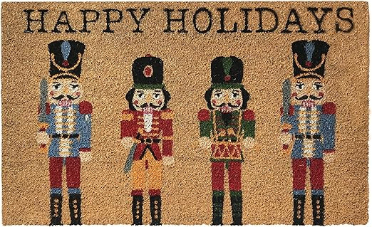 Elrene Home Fashions Farmhouse Living Coir Outdoor Doormat, Natural Entry Mat, Front Door Decor, ... | Amazon (US)