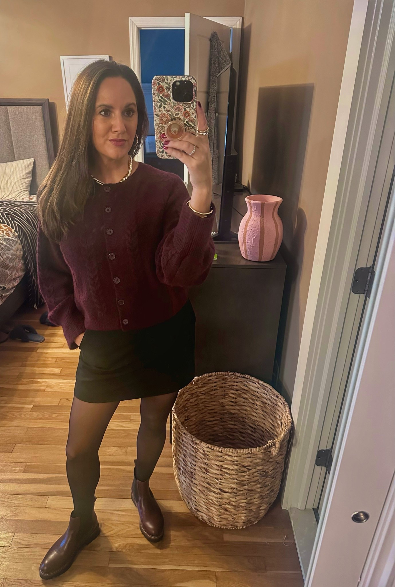 Been a minute! Here’s a party look I wore over the weekend—this #cardigan is sooo good, and this is actually a #skort. Can’t find my exact Chelsea boots 🥾 but linked similar — mine are a few years old  

#LTKHoliday #LTKWorkwear #LTKootd