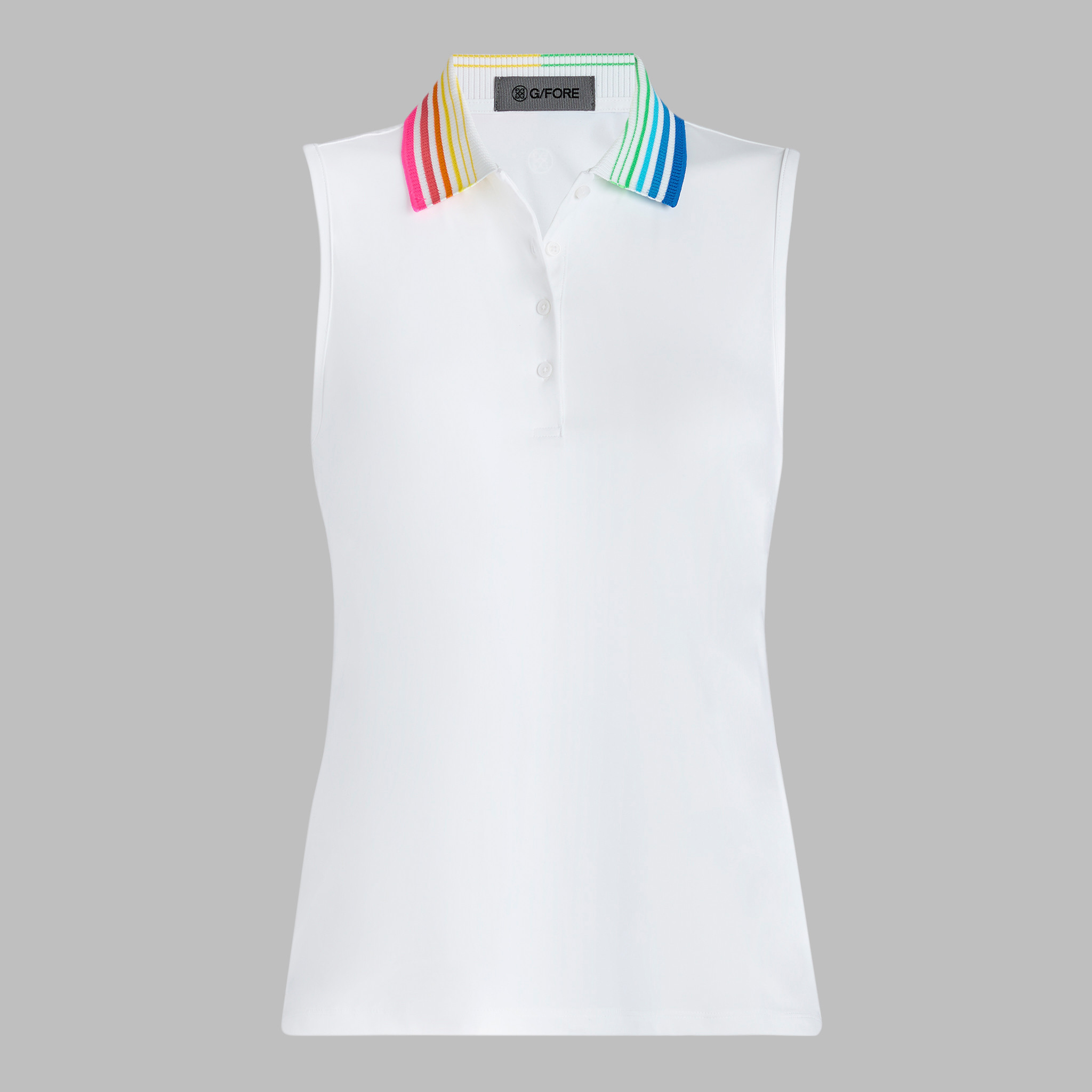 GRADIENT COLLAR SILKY TECH NYLON SLEEVELESS POLO | WOMEN'S POLO SHIRTS | G/FORE | G/FORE | GFORE.com