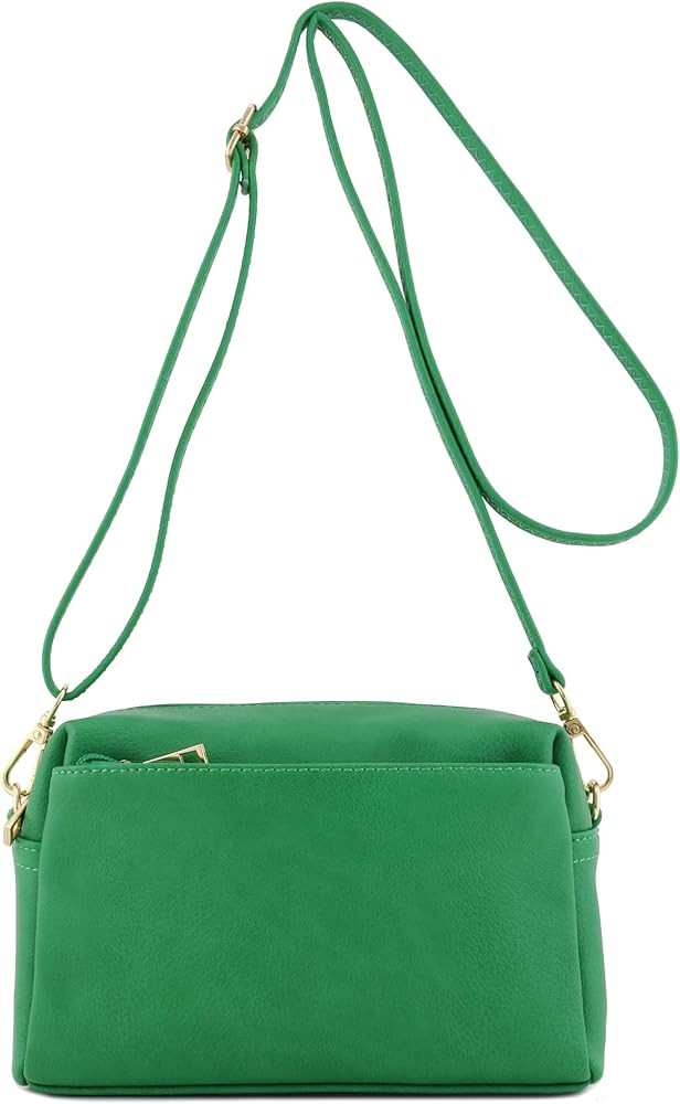 Triple Zip Small Crossbody Bag | Amazon (US)