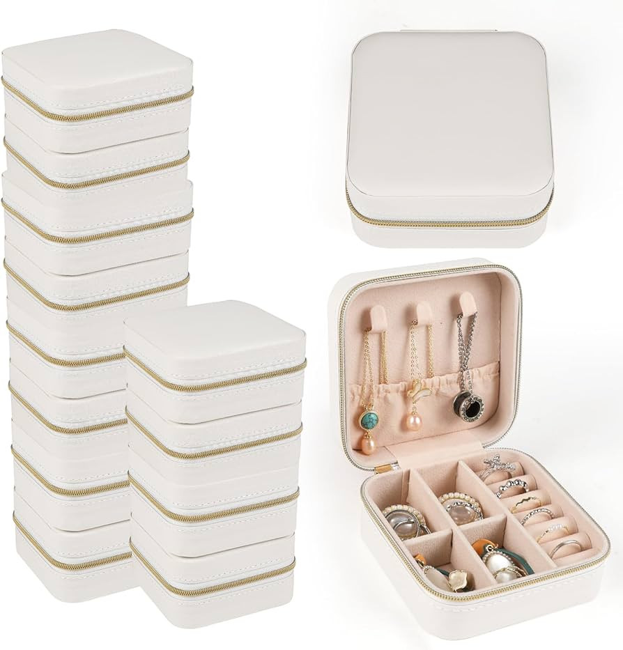 Travel Jewelry Case and Organizer, 12 Pack Mini Travel Jewelry Box, Small Jewelry Travel Organize... | Amazon (US)