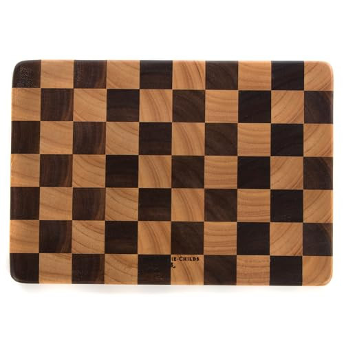 MACKENZIE-CHILDS Wood Serving Board, Countertop Wooden Cutting Board and Serving Board for Charcuterie, 8" x 12", Check | Amazon (US)