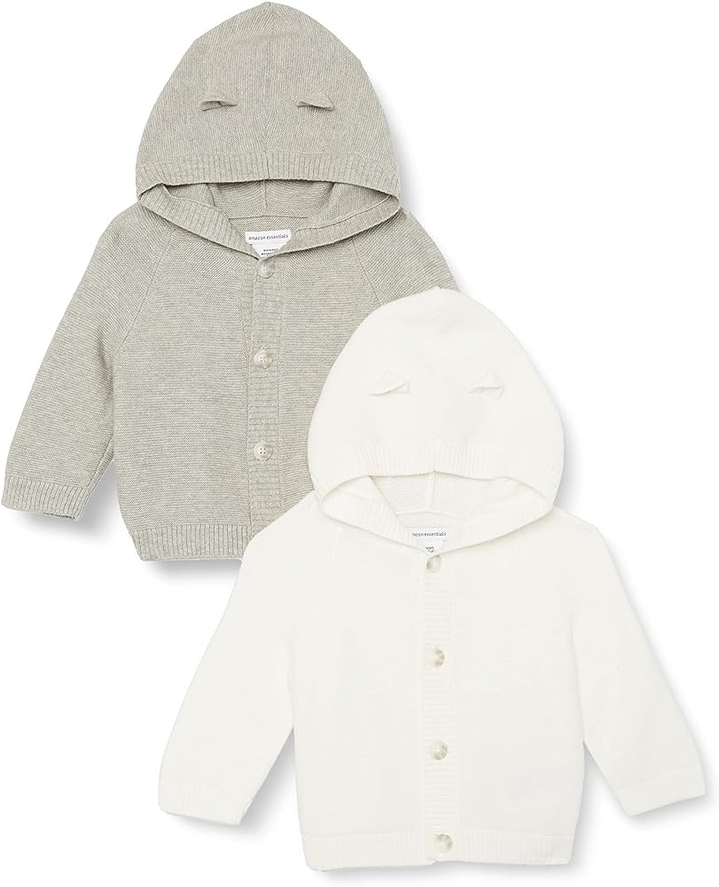 Amazon Essentials Unisex Babies' Hooded Sweater, Pack of 2 | Amazon (US)