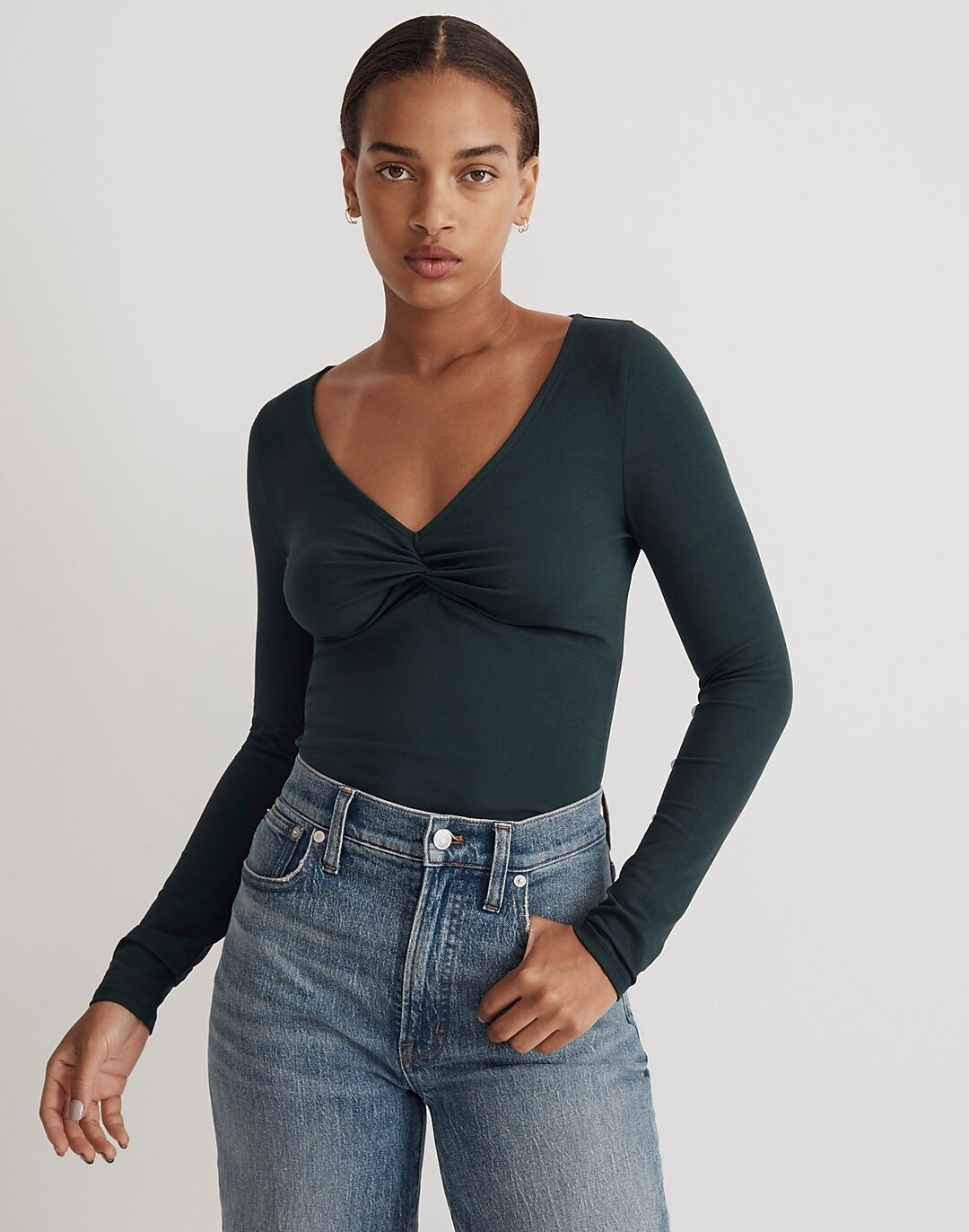 Twist-Front Long-Sleeve Tee | Madewell