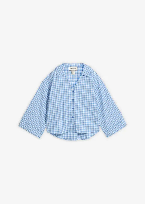 Hemdbluse aus luftigem Leinen-Mix | Bonprix DE