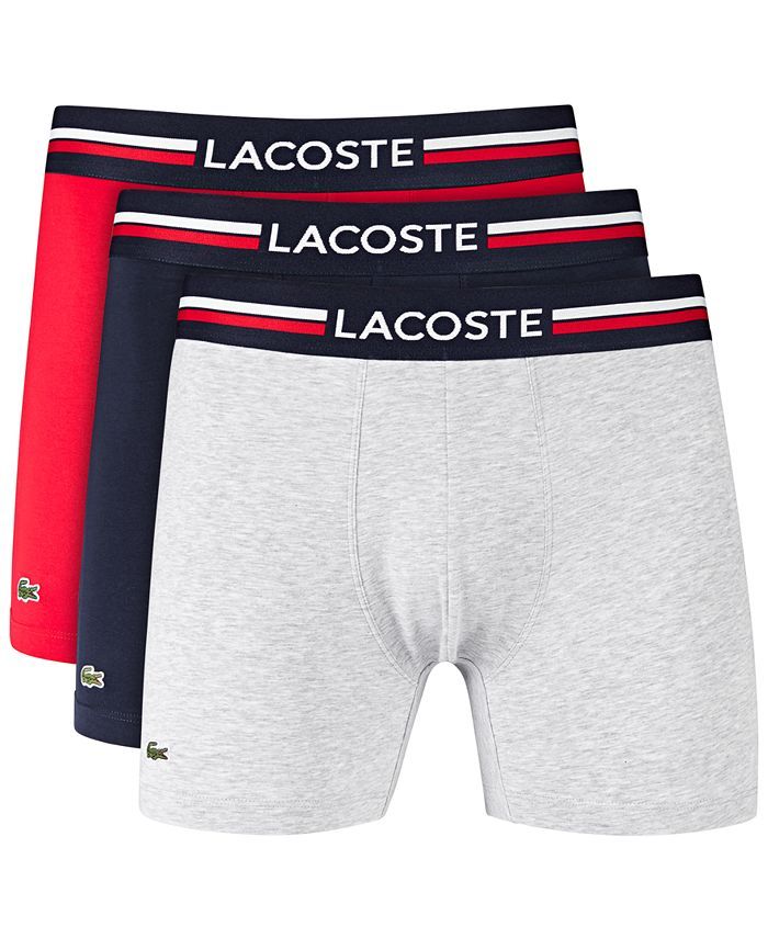 Lacoste Men's Stretch Boxer Brief Set, 3-Piece & Reviews - Underwear & Socks - Men - Macy's | Macys (US)