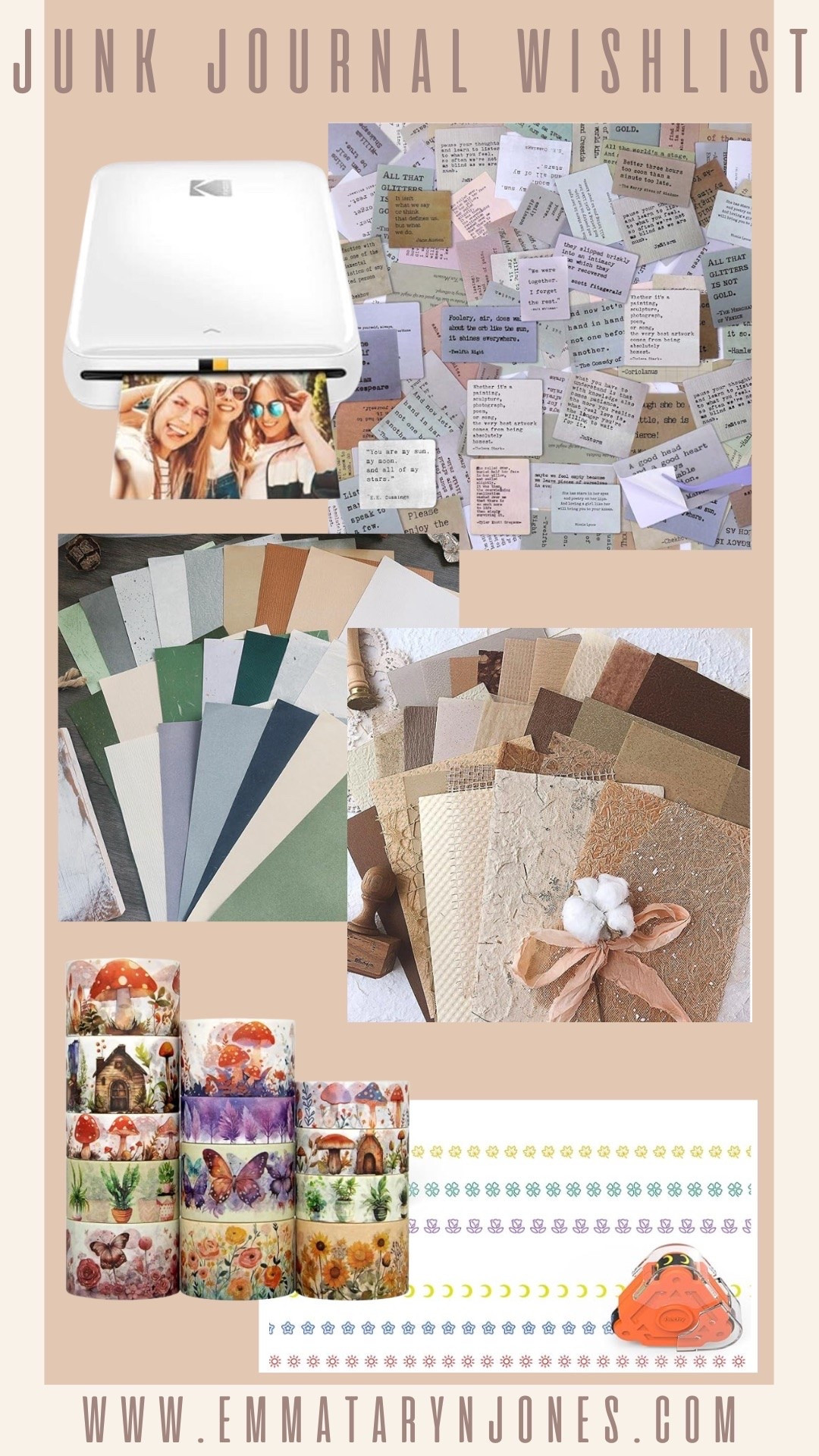 Junk journal wishlist! 

#LTKFindsUnder50 #LTKFindsUnder100
