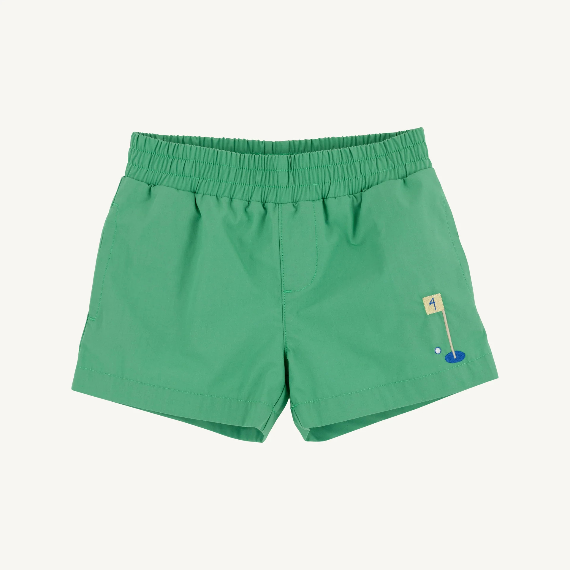 Sheffield Shorts - Gibson Island Green with Golf Embroidery | The Beaufort Bonnet Company