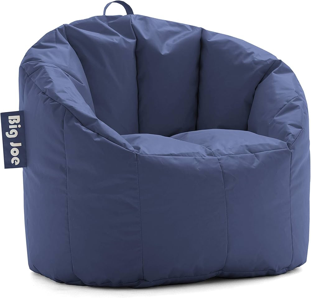 Big Joe Milano Bean Bag Chair, Navy Smartmax, Durable Polyester Nylon Blend, 2.5 feet | Amazon (US)
