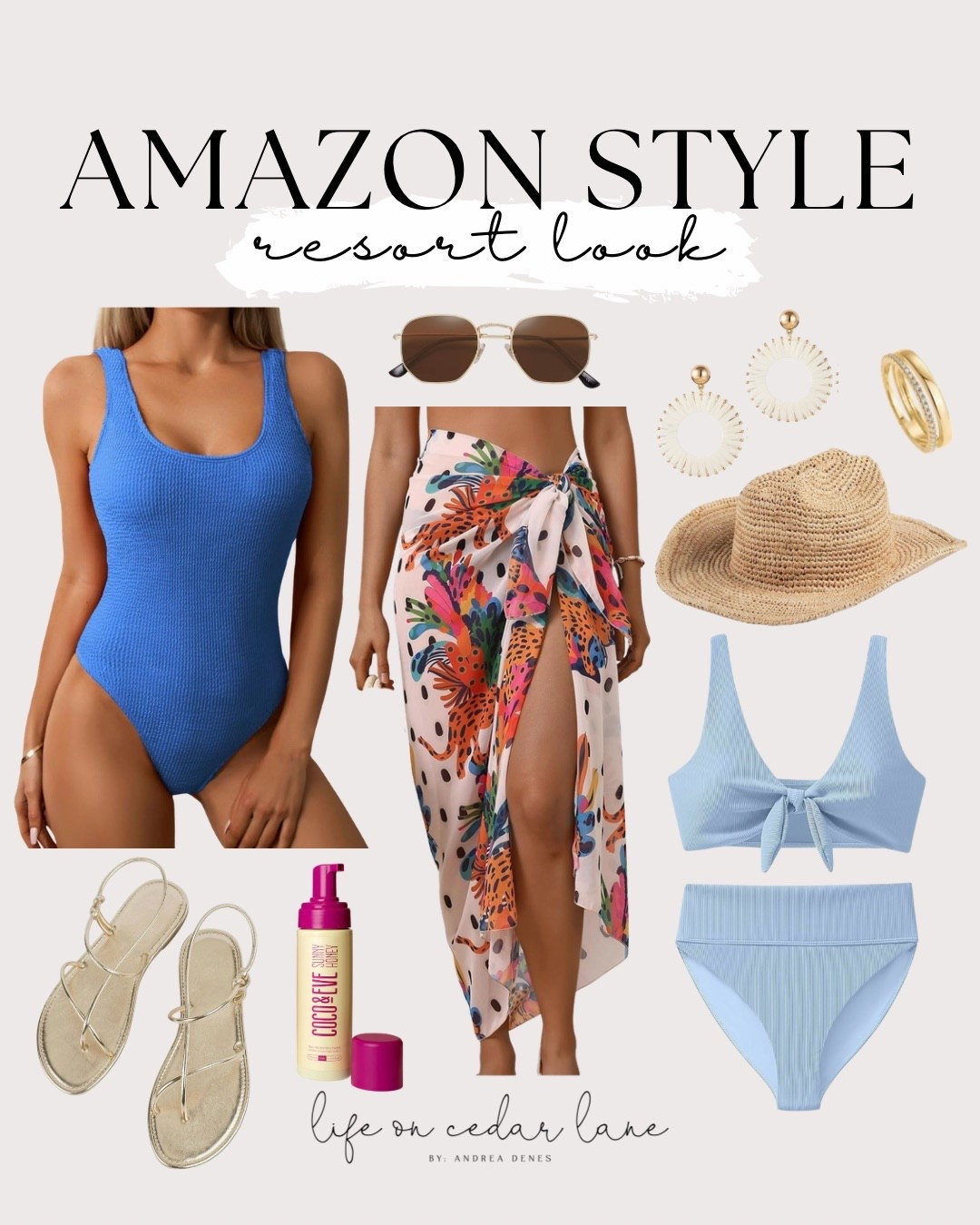 Vacation ready with these chic swimsuits and accessories from Amazon! Perfect for the beach. #beachready #amazonstyle

#LTKTravel #LTKOver40 #LTKSaleAlert