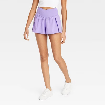 Women's Crossover Waistband High Rise Woven Shorts - JoyLab™ | Target