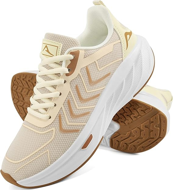 HARENCE Womens Sneakers Tennis Shoes: Comfortable Breathable Non Slip Athletic Walking Running Sh... | Amazon (US)