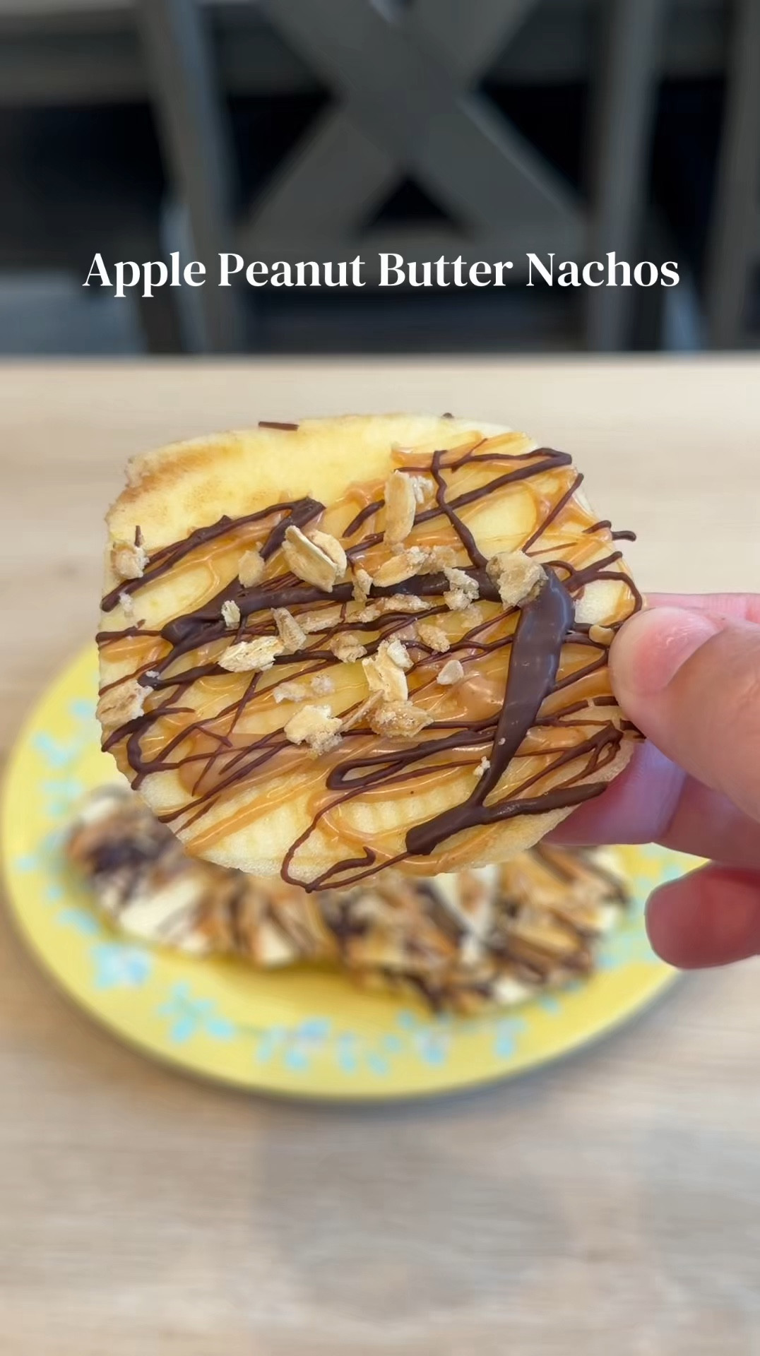 Sweet snack that feels like dessert but healthy 🍎 

Ingredients:

* 2 apples (thinly sliced)
* 2 tbsp peanut butter
* Chocolate 
* Granola

Directions:

1. Use mandoline to slice apples evenly.
2. Spread slices on a plate.
3. Drizzle peanut butter.
4. Drizzle chocolate + granola.

#healthysweets #quicksnacks #easyrecipes #snackideas #foodcontent 

#LTKHome #LTKmomlife #LTKfoodie