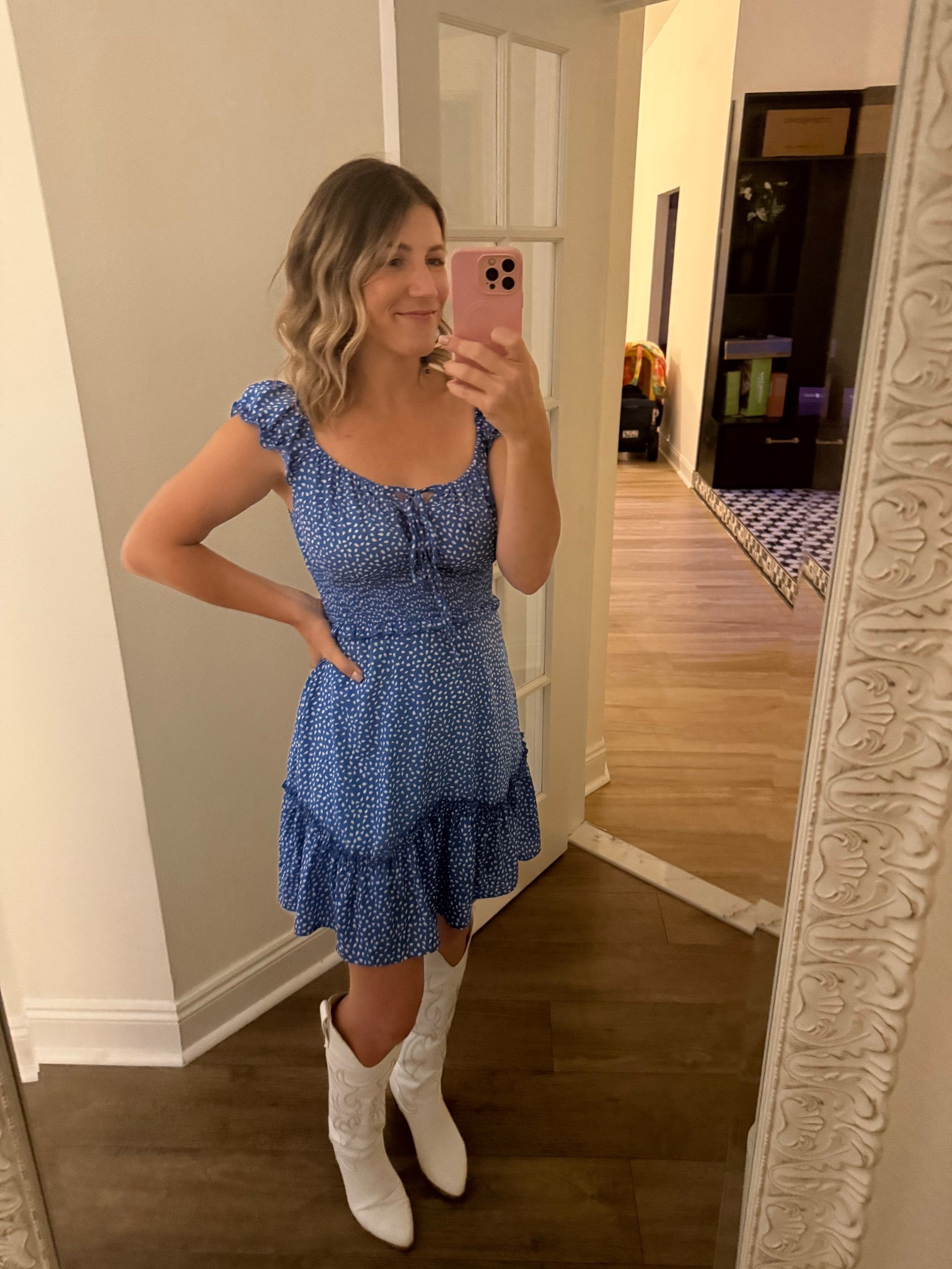 In my western girl era. The fit on this blue sun dress is so good 

#LTKTravel #LTKParties #LTKFindsUnder50