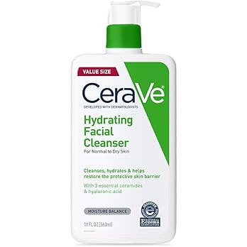 CeraVe Hydrating Facial Cleanser | Moisturizing Non-Foaming Face Wash with Hyaluronic Acid, Ceram... | Amazon (US)