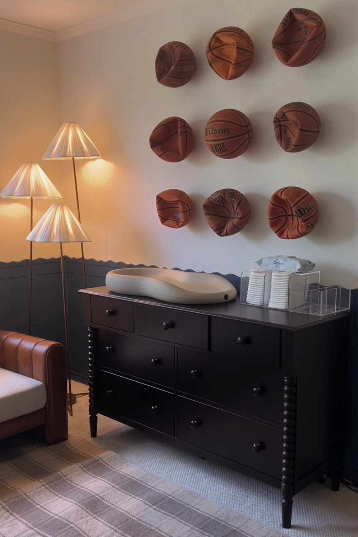 Nursery decor, changing station, daybed, floor lamp. 

#LTKBaby #LTKBump #LTKHome