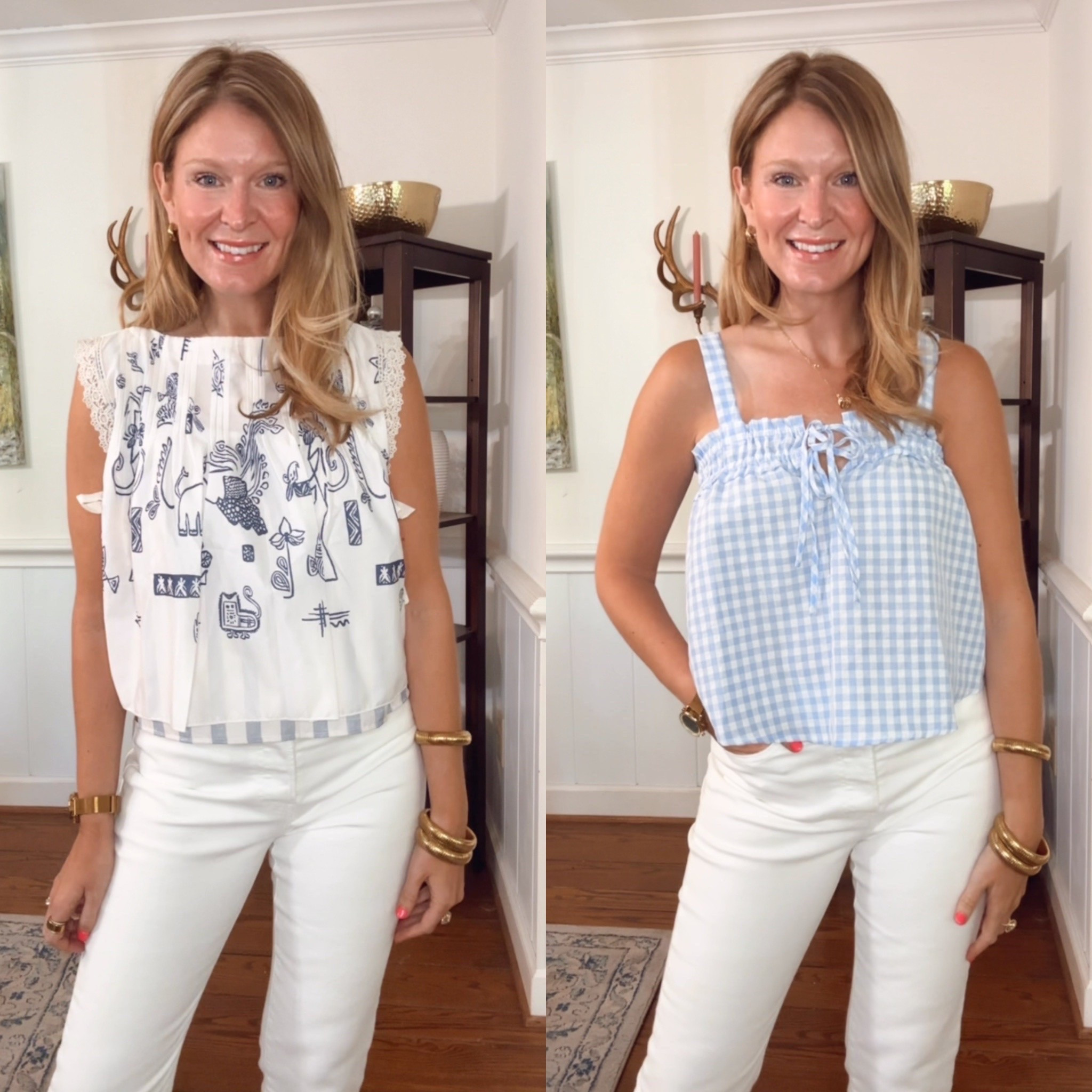 Some of my favorite tops from Amazon, and they all look so cute with my favorite white Levi jeans! 

#amazonfinds #summerstyle #summeroutfits #whitejeans