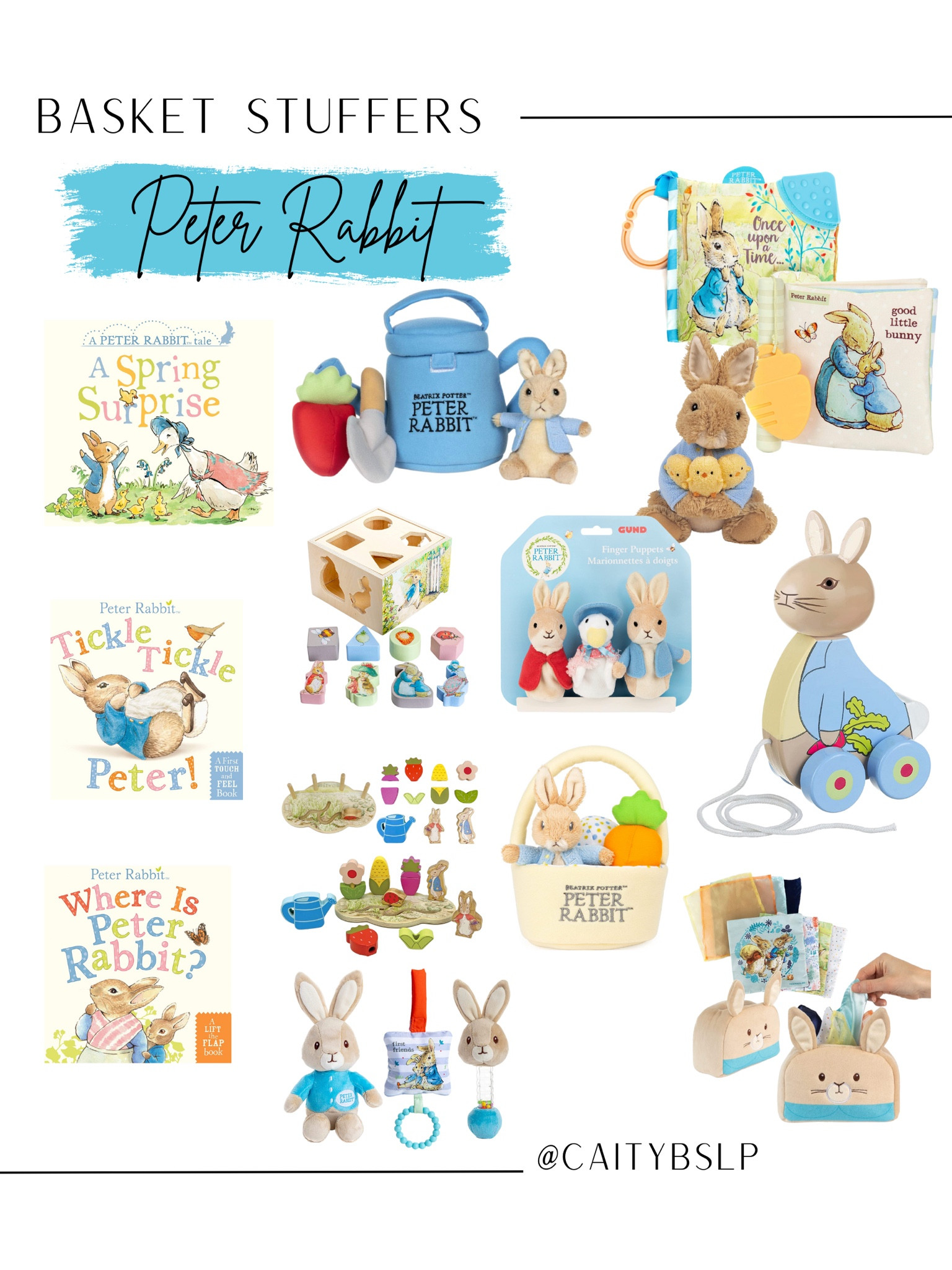 Peter Rabbit themed Easter basket stuffers! 

Baby boy / baby boy Easter basket / peter rabbit / Beatrix potter / basket stuffers / Easter basket 

#LTKbaby #LTKFind #LTKSeasonal