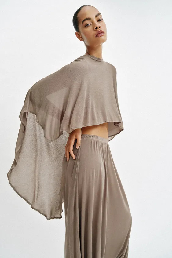 ASYMMETRIC CAPE TOP | Zara US