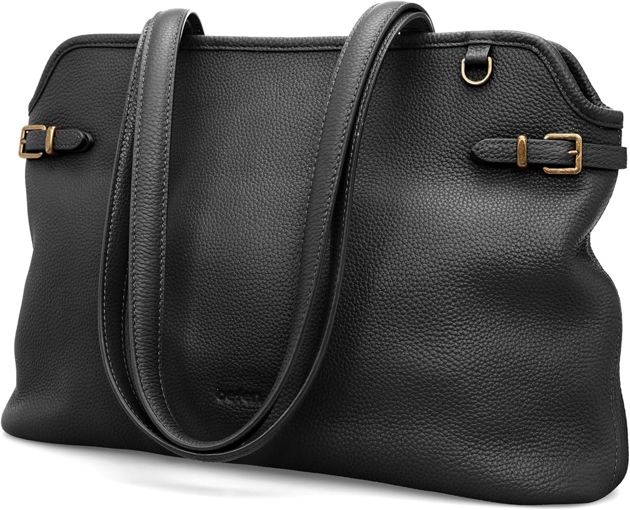 befen Genuine Leather Tote Bag for Women Medium, Soft Leather Shoulder Handbag, Vintage Satchel P... | Amazon (US)