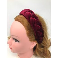 Fabric Headband, Knotted Boho Hair Accessories, Fashion Headband, Burgundy Women's Turban, Headpiece | Etsy (US)