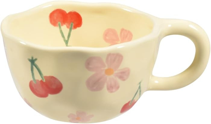 Koythin Ceramic Coffee Mug, Creative Flower Cup for Office and Home, Dishwasher and Microwave Saf... | Amazon (US)