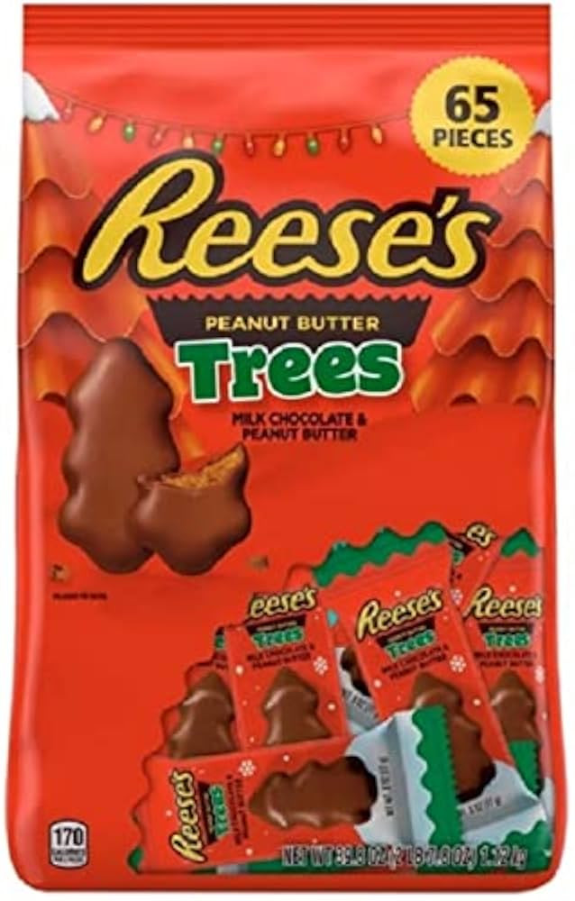 REESE'S Holiday Peanut Butter Trees (39.8 oz., 65 ct.) | Amazon (US)