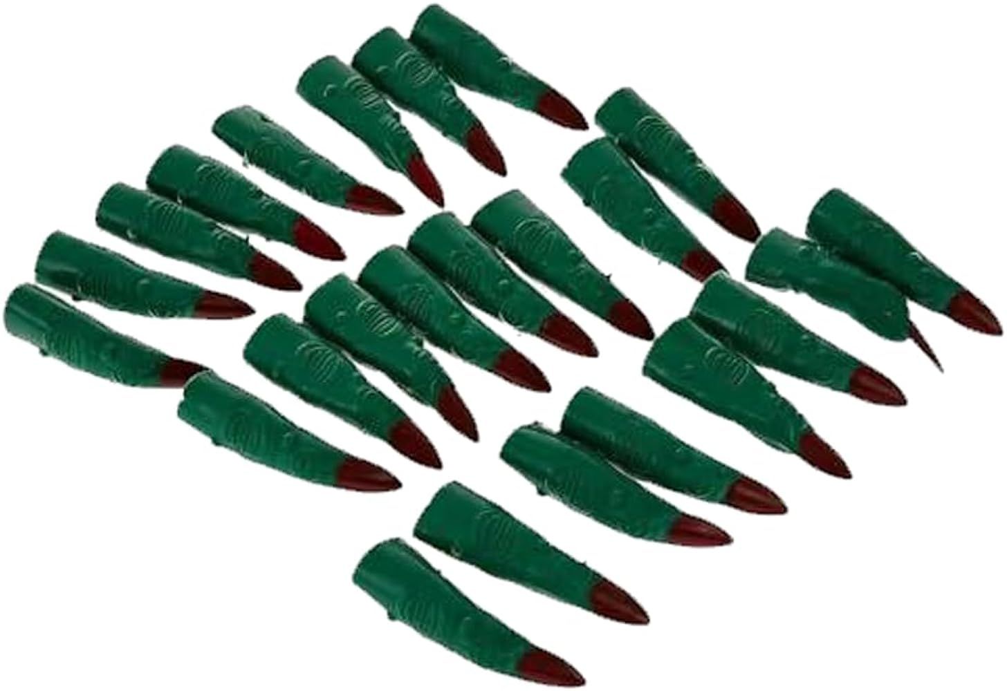 24 pcs Toy Halloween Witch Fingers, 2.5" Martian Witch Fingers Costume Accessory, Fake Nails, Zom... | Amazon (US)
