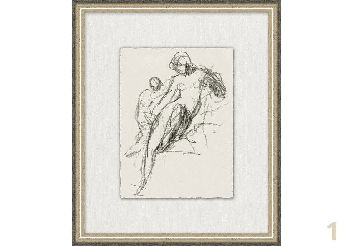 CHARCOAL FIGURE STUDIES | Alice Lane Home Collection