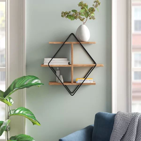 Auerbach Diamond Mango Solid Wood Accent Shelf | Wayfair North America