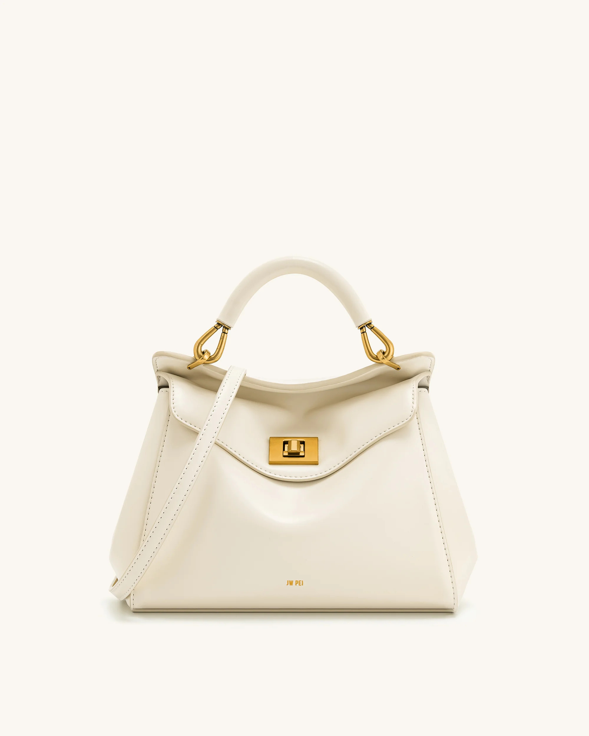 Lucia Classic Top Handbag - White | JW PEI US