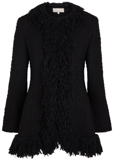 The Banker fringed bouclé wool-blend jacket | Harvey Nichols