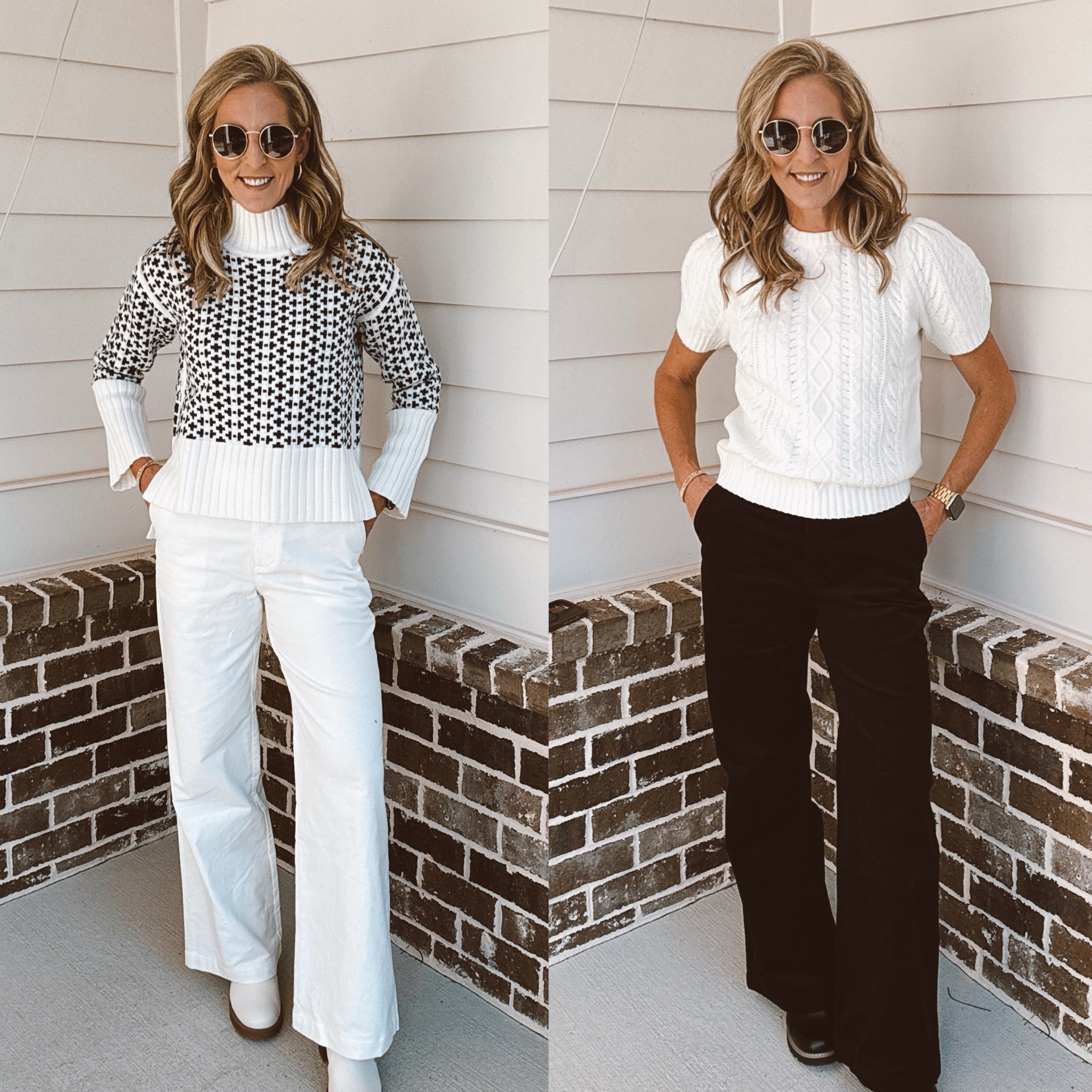 Walmart winter style for less than $30 - these sweaters look great paired with these high-rise corduroy pants both top and pants come into different colors fits true to size wearing a size 0 in chords and size extra small in the sweaters  
.
.
Walmart, Walmart style, Walmart finds, fall fashion, fall style, sweater, corduroy, less than $50, every day, outfits, fall outfits 

#LTKStyleTip #LTKOver40 #LTKFindsUnder50 

#LTKShoeCrush #LTKHoliday #LTKStyleTip