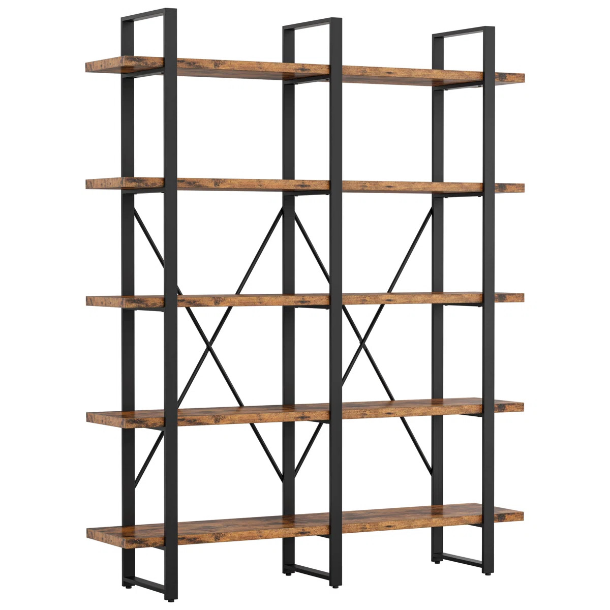 Wynot 70 H x 53.1 W Bookcase Double Wide 5 Tiers | Wayfair North America