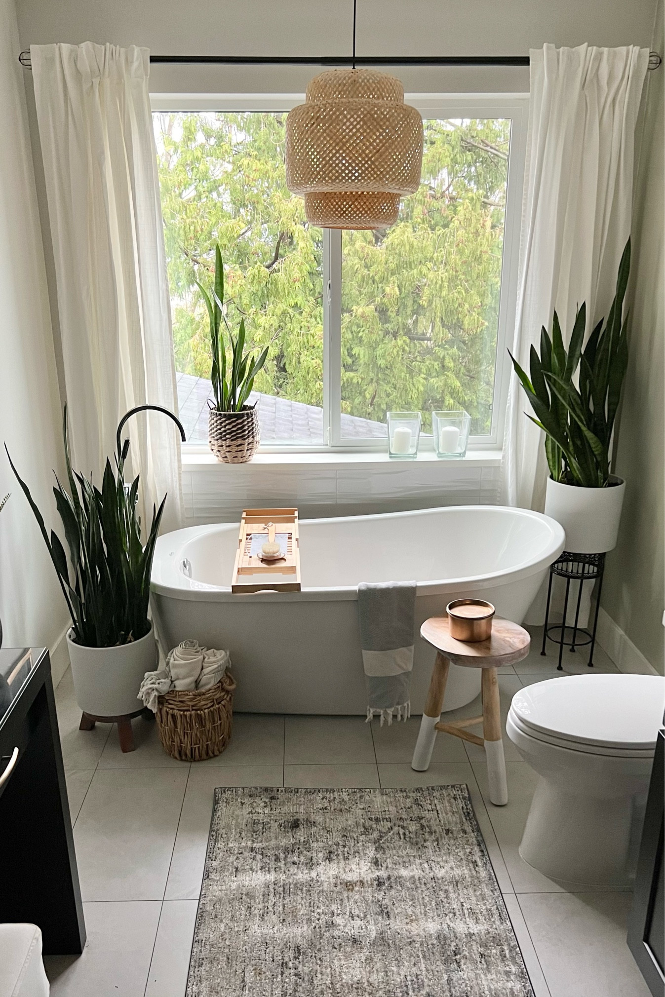 My Primary bathroom. I have a 10’ runner, it fits perfectly for this long and narrow space. This is the Katherine from Loloi (color is charcoal/gold) 
It’s so soft and comfy! 
Bathroom decor

#LTKGiftGuide #LTKFind #LTKhome