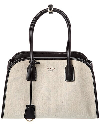 Medium Canvas & Leather Tote | Gilt & Gilt City