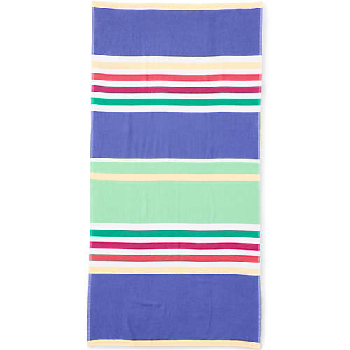 Yarn-Dye Stripe Beach Towel | Lands' End (US)