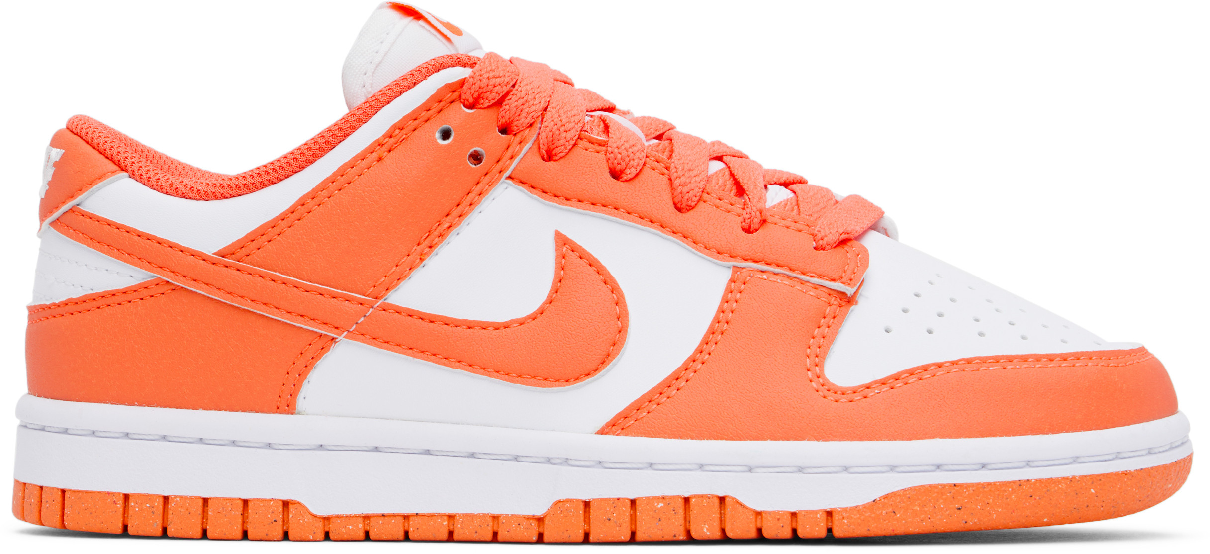 Nike White & Orange Dunk Low Sneakers | SSENSE