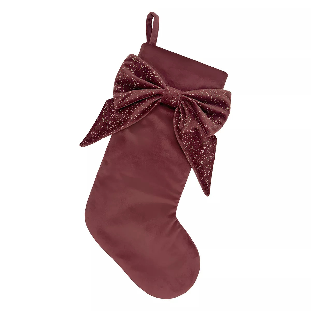 St. Nicholas Square® Glitter Bow Christmas Stocking | Kohl's