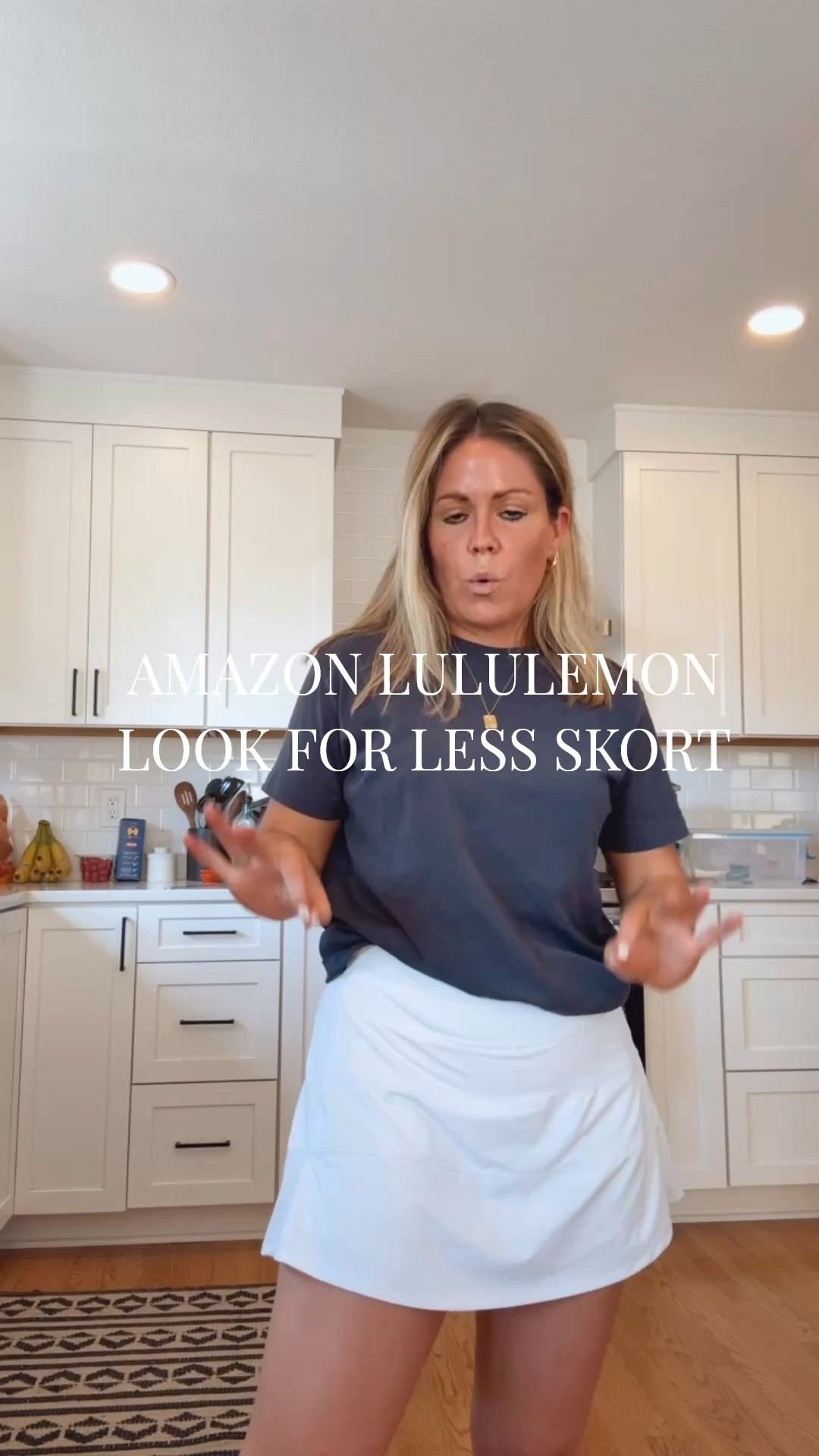 Amazon Lululemon look for less athletic skort! Wearing a S! 

#LTKActive #LTKPetite #LTKSeasonal