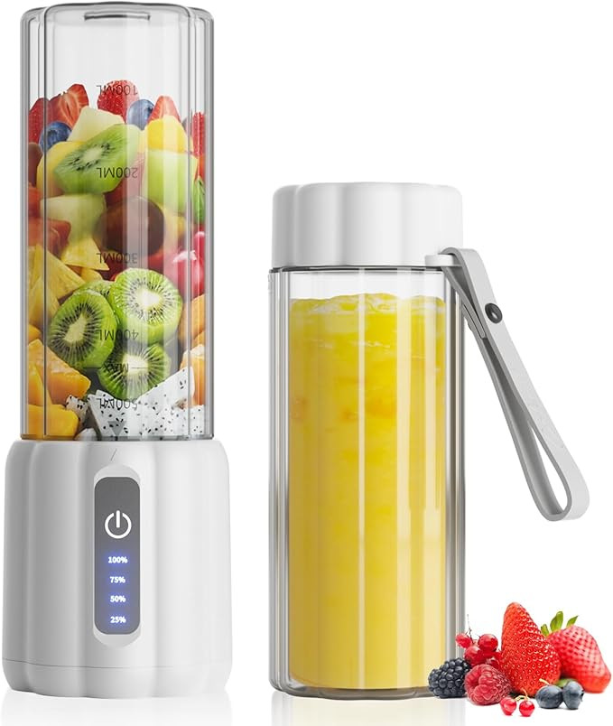 COKUNST Portable Blender, Small Smoothie & Shake Maker with LED Display, 17 oz (500ml) Personal B... | Amazon (US)