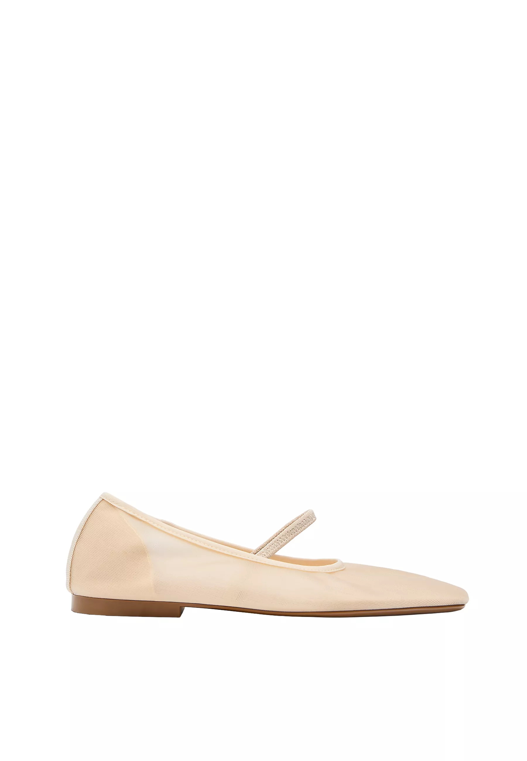 Mesh ballet flats with elastic strap - Women's fashion | Stradivarius United Kingdom | Stradivarius (UK)