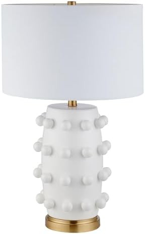 Henn&Hart 26" Modern 1-Light Table Lamp, Flat White | Amazon (US)