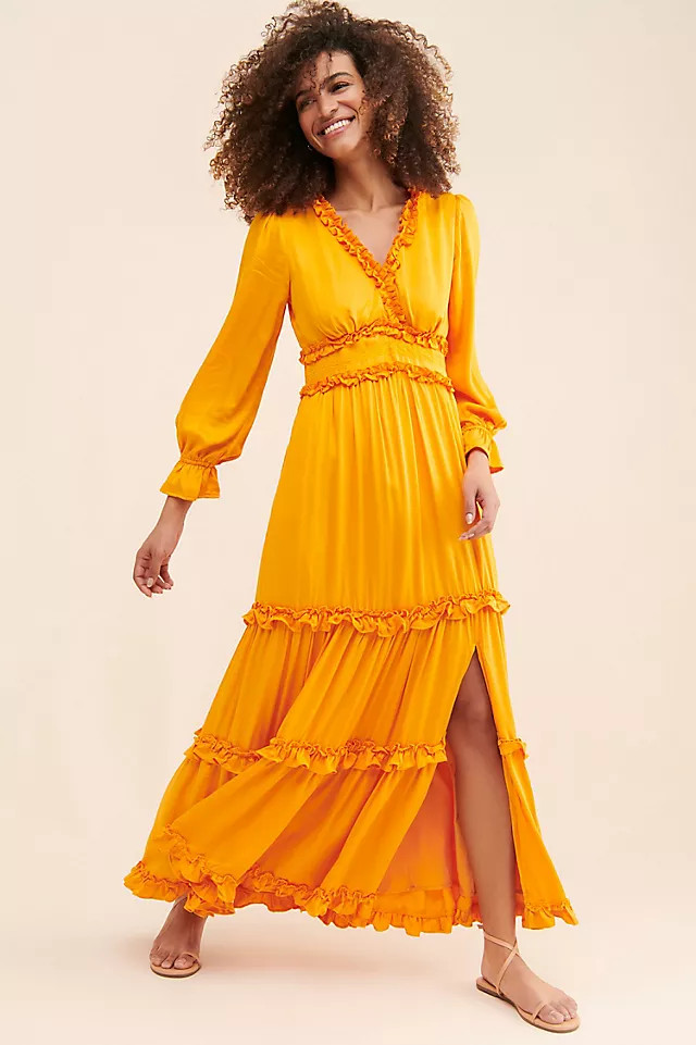 BTFL-Life Ruffle Maxi Dress | Anthropologie (US)