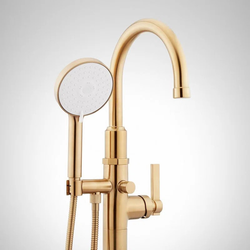 479611 Greyfield Single Handle Floor Mounted Freestanding Tub Filler | Wayfair North America