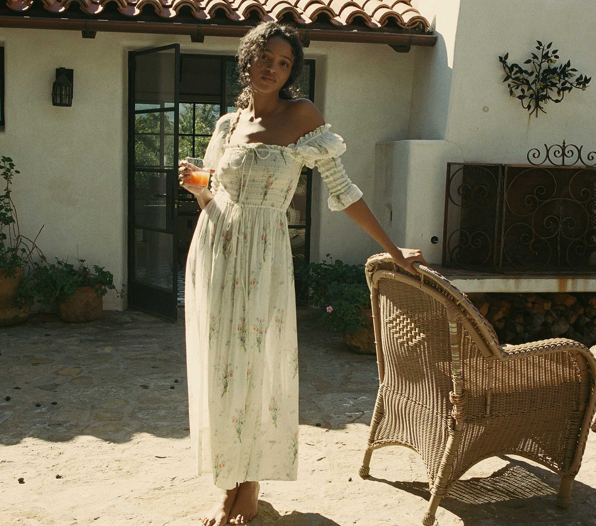 BIJOU DRESS -- PAINTED BOUQUET | DOEN